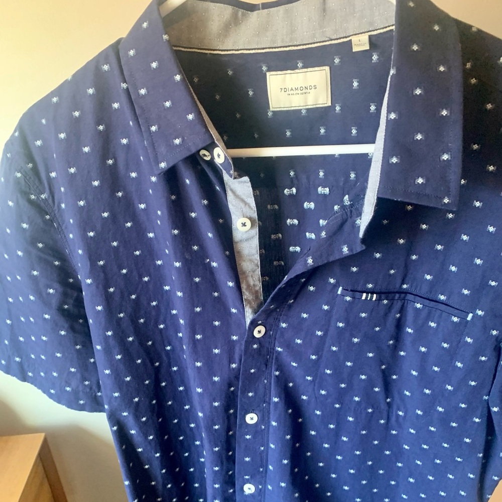7 Diamonds - Short Sleeve Button Down